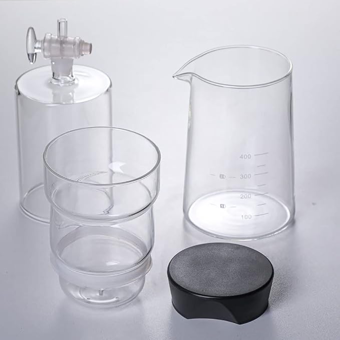 Ice Drip Coffee Maker Glass Cold Brew Coffee Machine Cold Brew Dripper Coffee Maker with Filter for Home Office 400ml Cold Brew Pots
