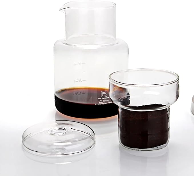 Ice Drip Coffee MakerPortable Cold Brew Coffee Machine Cold Brew Dripper Coffee Maker 600ml Cold Brew Tower for Home Office