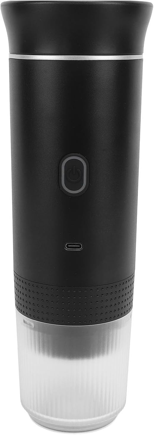 Asixxsix Portable Electric Espresso Machine Rechargeable Portable Espresso Maker Camping Coffee Machine Travel Coffee Maker for Ground Coffee &amp Capsule e for Travel Camping Office