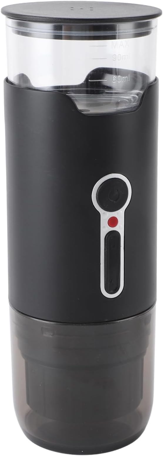Rechargeable Mini Coffee Machine Portable Coffee Maker for Home Black 15 Bar Pressure Electric USB for Travel Camping Office (Italian Non Heating)