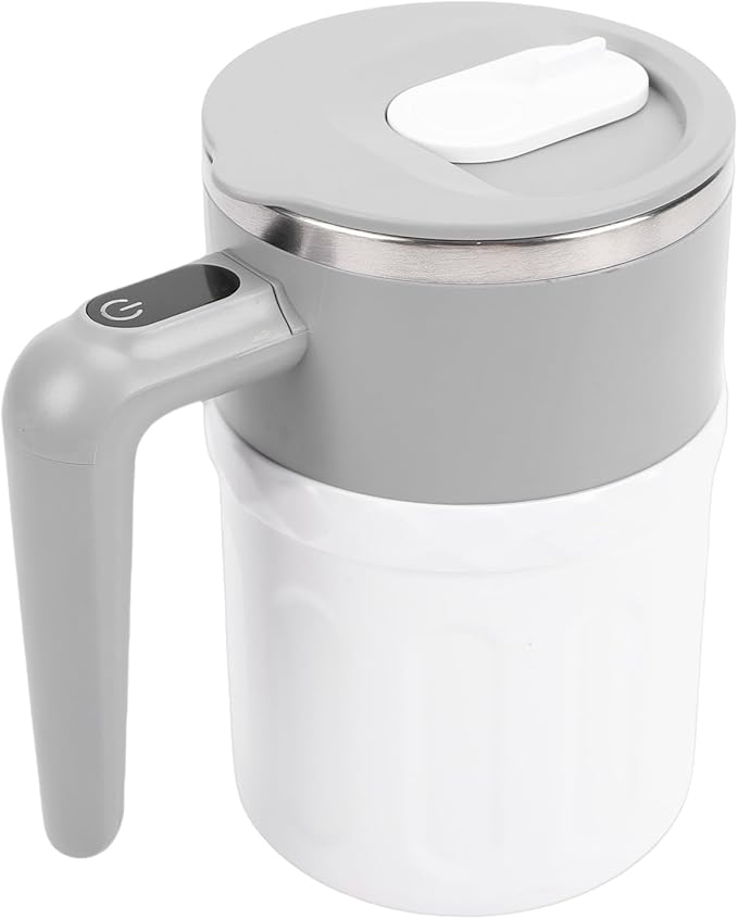 Self Stirring Coffee Mug 300ml USB Rechargeable Coffee Mug Smart Temperature Sensor with LED Screen Ideal for Protein Powder &amp Milk Mixing