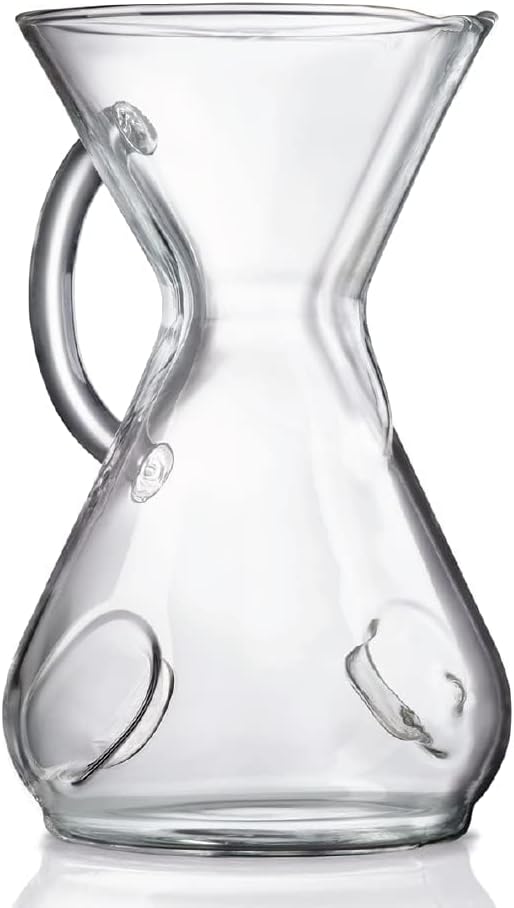 Chemex ChemAer Pour-Over Glass Handle Coffeemaker - 8-Cup - Exclusive Packaging