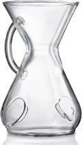 Chemex ChemAer Pour-Over Glass Handle Coffeemaker - 8-Cup - Exclusive Packaging