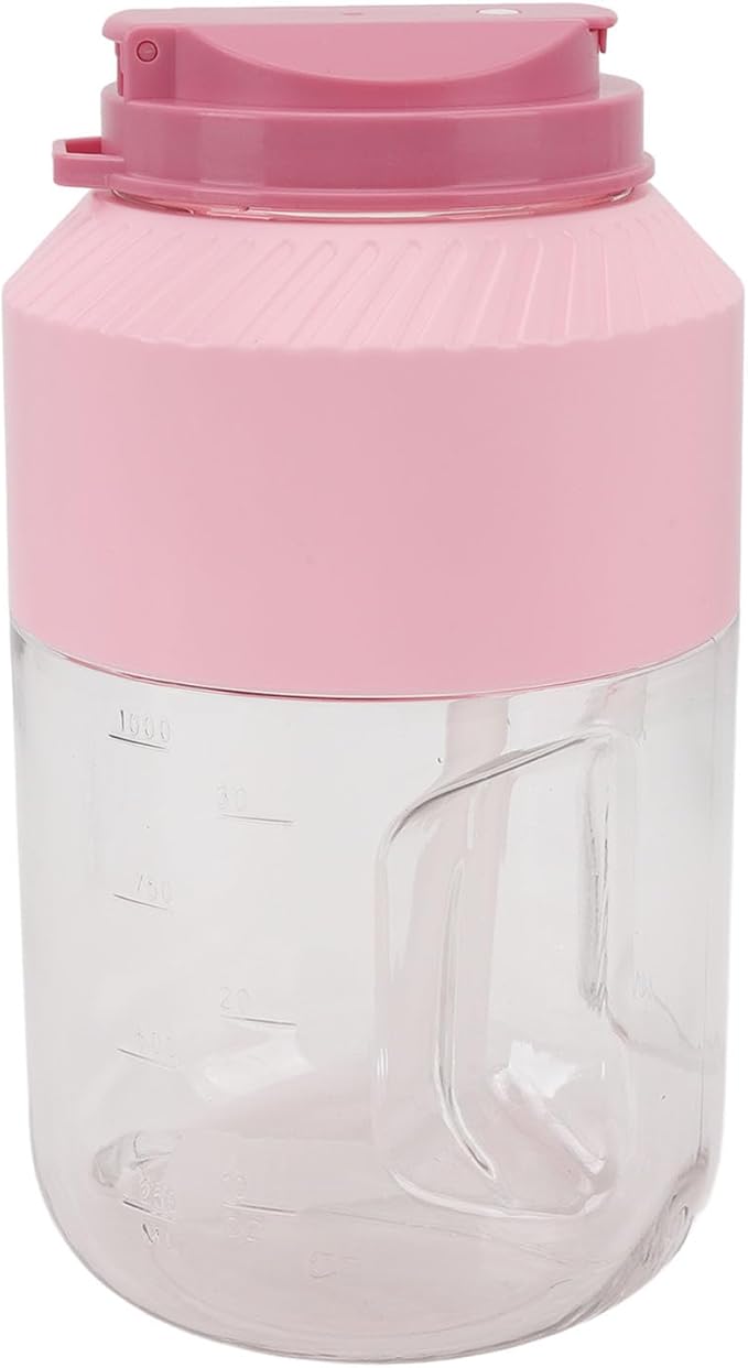 Portable Blender Cordless Blender Travel 1000ml 18000RPM 3000mAh Long Lasting Battery with BPA Material for Smoothies Shakes Food (Pink)