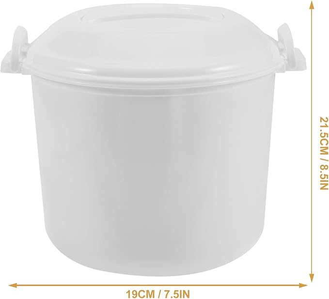 HEALLILY 1set Reusable Microwave Rice Cooker with Lid Capacity Food Box for Convenient Rice Cooking and Steaming Easy to Use for Meal Prep