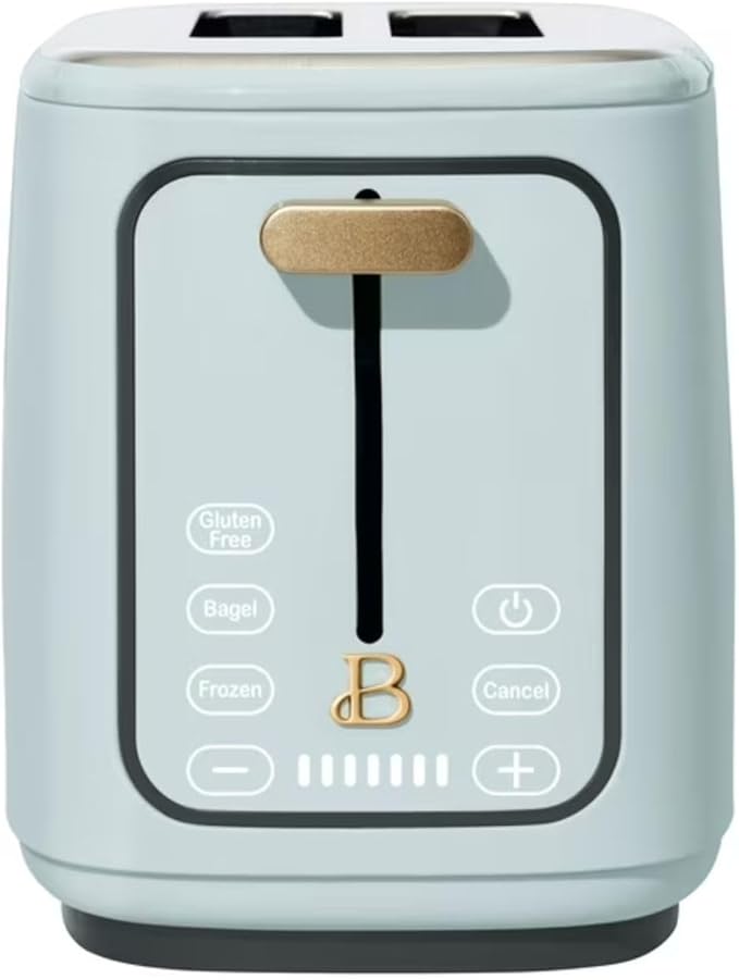 Smart Kitchen Toaster with Touch Interface and Preset Modes Advanced Two-Slice Toaster with Wide Slots and 7 Browning Levels (Hydrangea)
