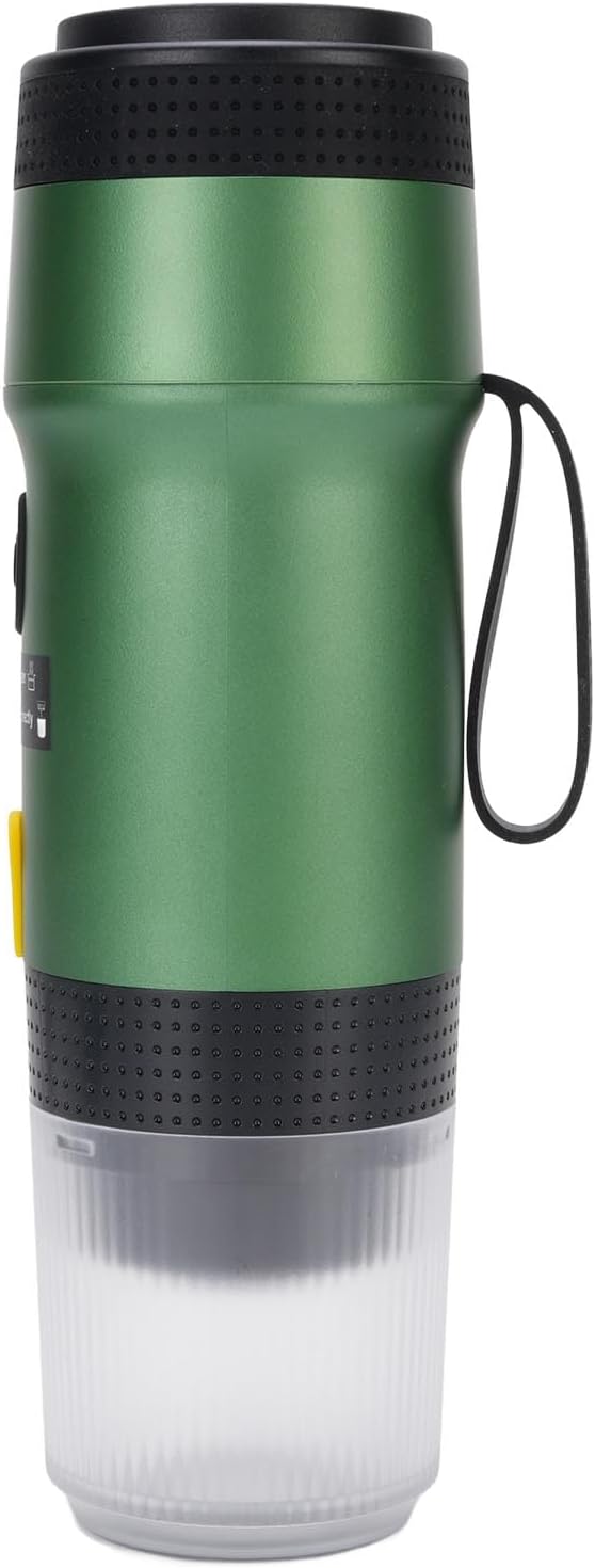 Portable Coffee Maker 304 Stainless Steel USB Travel Coffee Machine with Built in 7500mAh Battery for Camping Hiking Office Home (Green)