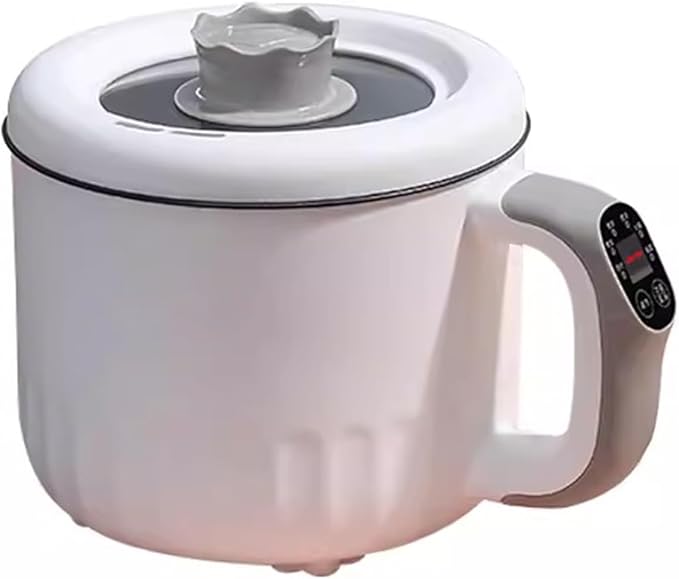 GRFIT 1.8L Multifunctional Electric Pan Mini Rice Cooker Multicooker Skillet Non-Stick Cookware Pot Home and Kitchen (Color : B)