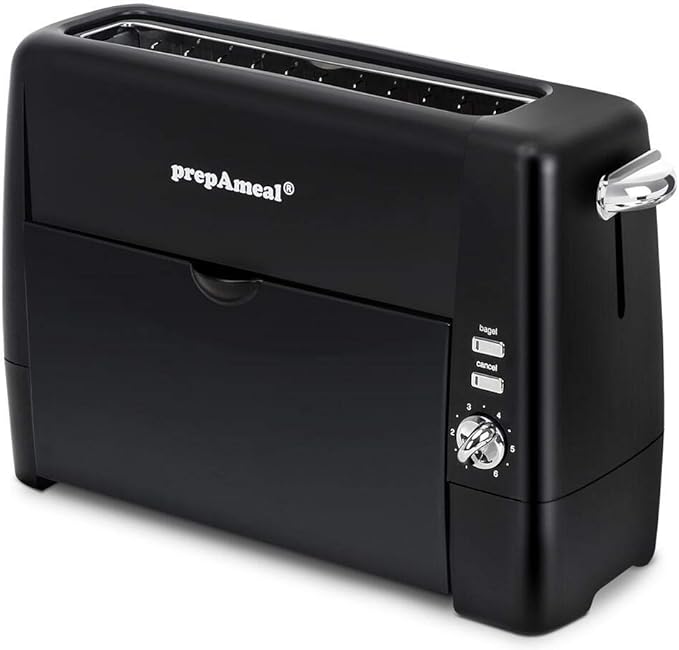 Long Slot Toaster 2 Slice Toaster with 6 Shade Settings Bagel/Cancel Extra Wide Slots Removable Crumb Tray for Bagels Waffles Breads Puff Pastry Snacks (2-Slice Black)