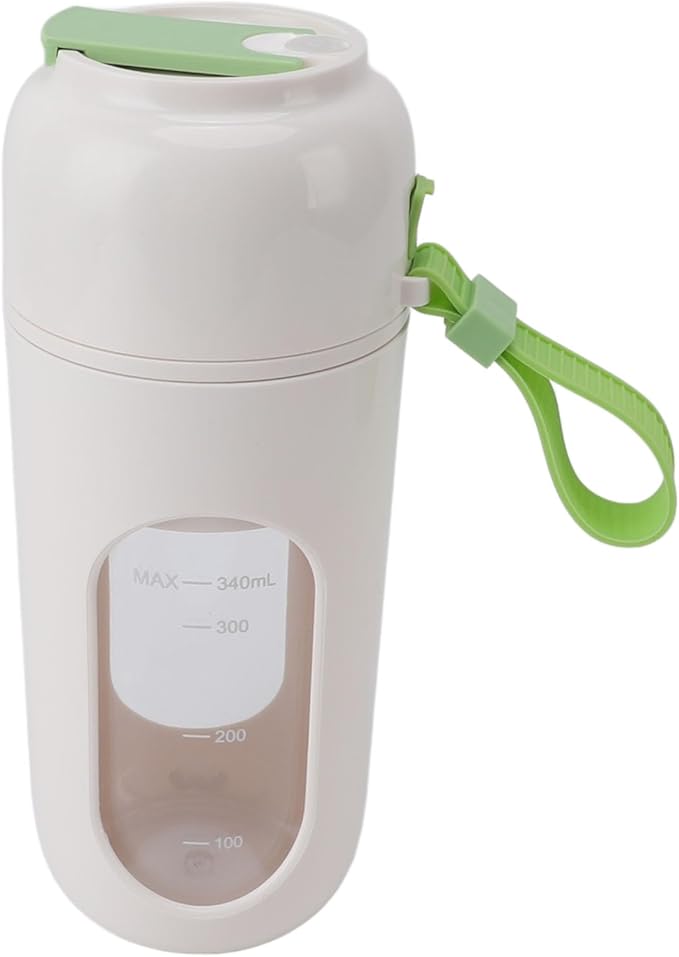 Focket Portable Blender 12 Steel Blades Rechargeable Electric Mini Blender with USB Cable for Home Sports Outdoors Travel (Green)