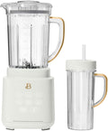 Power Exact Countertop Blender System 700W Motor 50oz Tritan Jar 20oz To-Go Cup 4 Presets 3 Speeds PrecisionSense Technology (white)