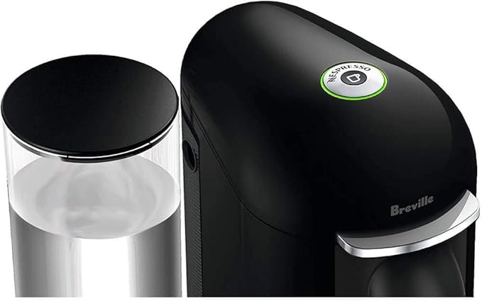 Nespresso Vertuo Plus Deluxe Coffee and Espresso Maker by Breville Piano Black with Aeroccino Milk Frother Descaling Kit