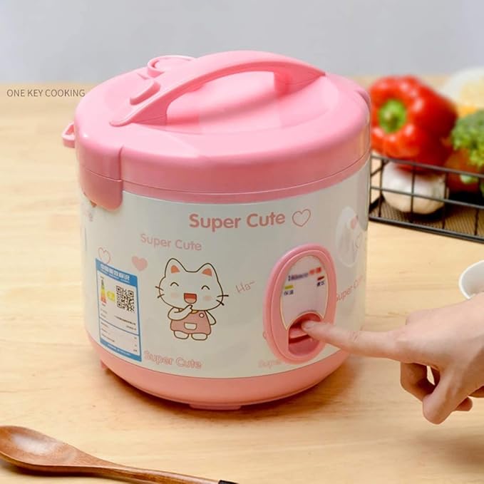 Rice Cooker Home Insulation Function Quality inner Pot Spoon Steamer And Measuring Cup Mini Dormitory Small Appliances (A)(A)