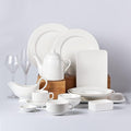 Dinnerware Set Plates and Bowls Sets Complete Porcelain Combi-Set Fine Plates Bowls And Cups Microwave And Dishwasher Safe