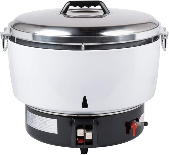 Avantco GRCNAT Natural Gas 110 Cup (55 Cup Raw) Gas Rice Cooker - 14000 BTU