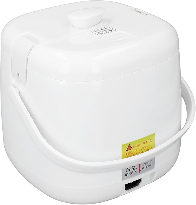Car Rice Cooker Portable Travel Rice Cooking Fast Cooking Automatic with Temperature Keeping Function Steam Plate Continuous Reservation for Car