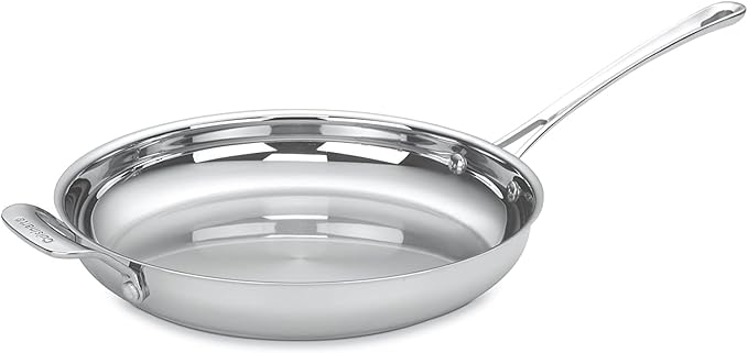 Cuisinart Contour Stainless 13-Piece Cookware Set with 12-Inch Open Skillet Helper Handle