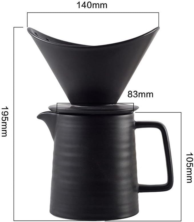 Pour Over Coffee Maker SetCoffee DripperCoffee ServerReusableCoffee BrewerHandmade for CafeHome