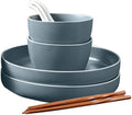 Modern Matte Glaze Porcelain Dinnerware Sets Ceramic Dinner Plates Dessert Plates Cereals Bowls for Daily Life Family Party and Restaurant Service for 8Service for 2(8pcs)