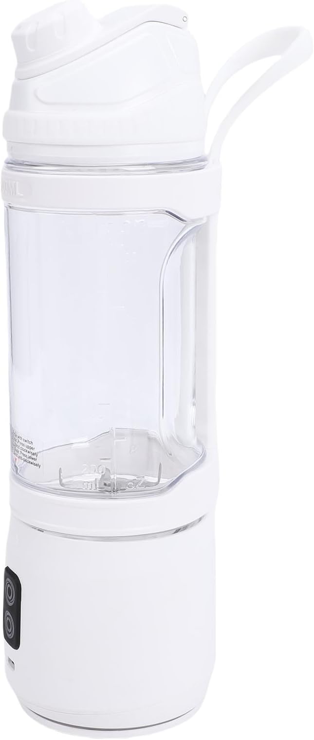 Haofy Portable Blender Cup with LED Display 700ml Cordless Juicer for Smoothies and Shakes 240W High Power Bidirectional Cutter for Ice Fruits Travel Gym Home Use (700ml)