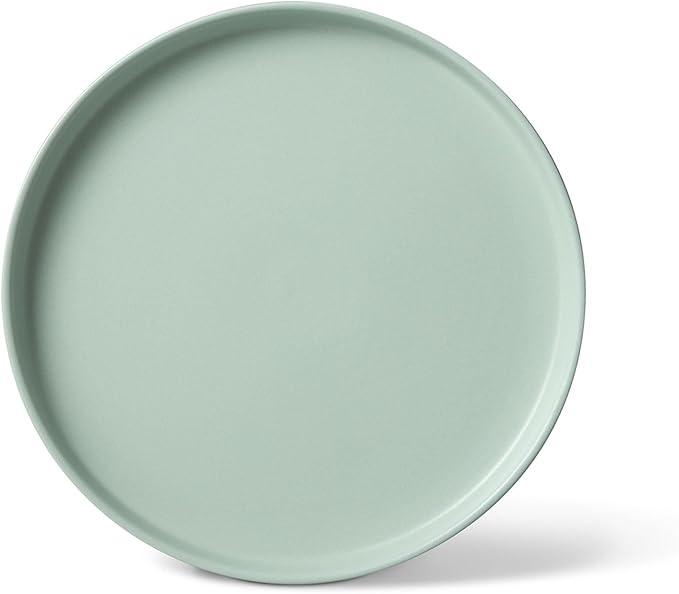 Sango 16-Piece Stoneware Dinnerware Set for 4 Satin Glazed Plates and Bowls Sets with Matte Finish Ceramic Dish Set Durable Kitchen Dishes Microwave &amp Dishwasher Safe Dining Rollo Artist's Bl