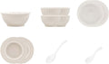 Elegant Ceramic Dinnerware Set High-Grade Gray Plates Bowls and Dishes for Family Use Complete Tableware Set Modern Design Dishwasher &amp Microwave Safe