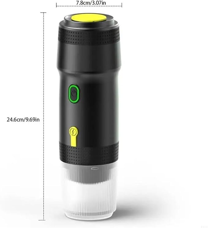 Portable Coffee Machine 2PCS USB Portable Heated American Italian Espresso Capsule Coffee Machine Large And Small Capsule Coffee Powder Three In Onefor Outdoor Travel Picnic(USB_WHITE)