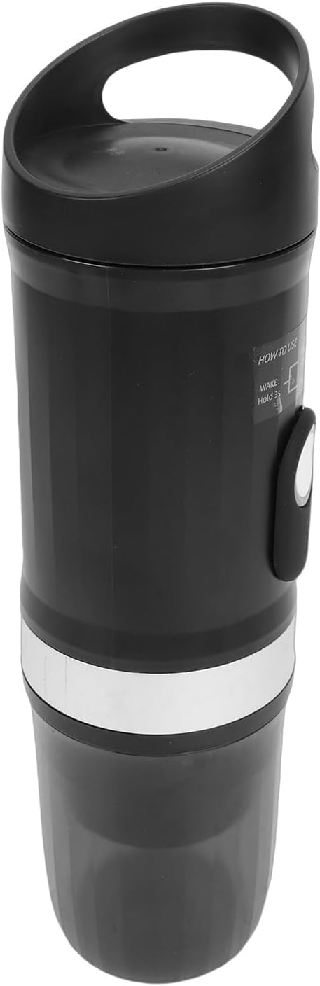 Portable Espressoes Machine 3 in 1 Coffee Maker Fast Self Heating 20 Bar 9600mAh Rechargeable Electric Coffee Machine for Camping Travel Office (Black)