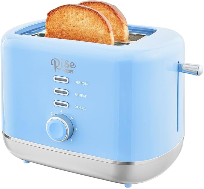 Plastic Blue 2 Slot Toaster 7.4 in. H X 7.2 in. W X 11.1 in. D