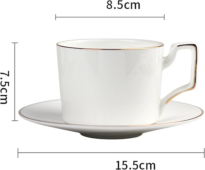 8 piece bone china dinnerware set dishes set for 2 elegant coffee cups and plates sets for party dinner christmas for mom and grandmother Modern minimalist design