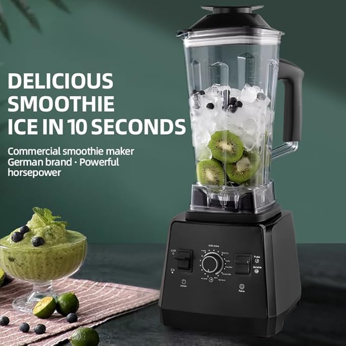 Professional Blender 2400W High Speed Countertop Blender with two 68oz / 2L BPA-Free Jars 25000 RPM Powerful Smoothie Blender for Ice Crushing Frozen Fruit &amp Kitchen Use