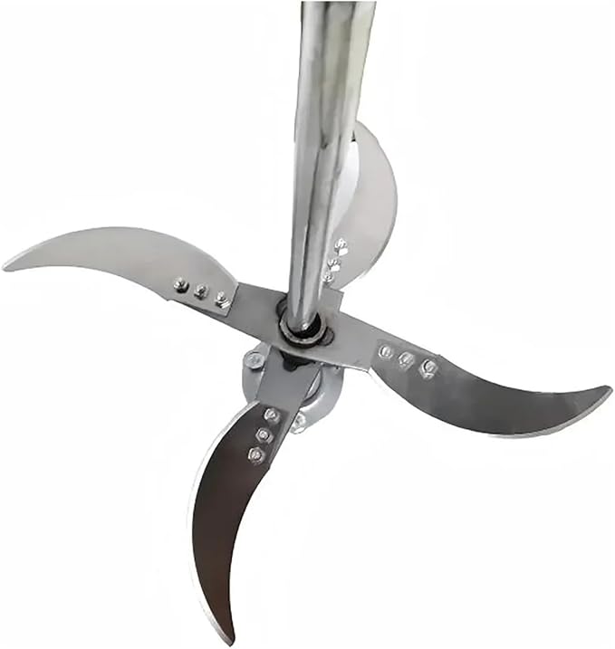 4 Blades Fruit Vegetable Cutter Blade With 50CM Rod Shaft Base Electric Drill Chopper For Farm Pig Feed Crusher Stirring Mixer