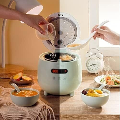 Rice Cooker 1.2L Electric Rice Cooker Automatic Multi Cooker Mini Portable Cooking Pot with Reservation(A)