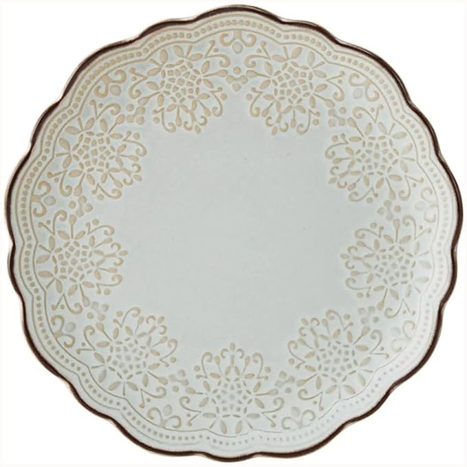 Restaurant and Hotel Stoneware 16-Piece Dinnerware Set Plate and Bowl Dinnerware Set