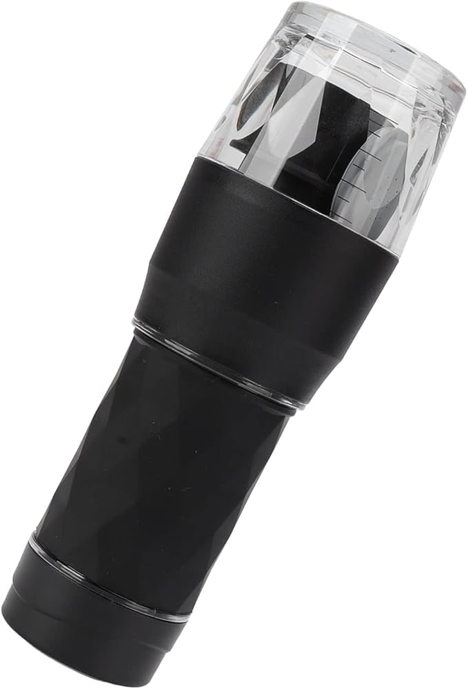 Maual Hand Coffee Maker Portable Travel Coffee Machine Compatible Ground and Capsule for Outdoor (Black)