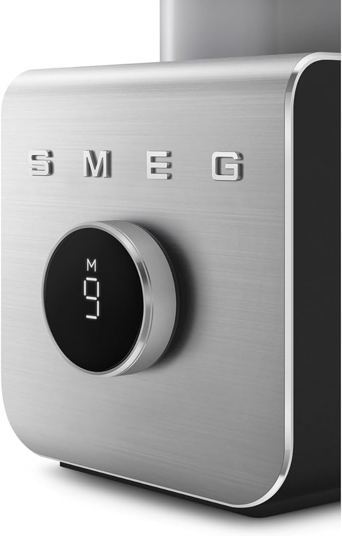 SMEG BLC01 Professional High-Performance Blender – 1.5L Tritan™ Jug 9 Speed Settings Stainless Steel Blades Modern Design Powerful 1250W Motor for Smoothies Soups &amp More