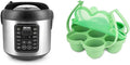 AROMA® 20-Cup Digital Rice Cooker and Egg Bite Mold Bundle - Multi-Grain Cooker for Rice Grains and Egg Bites | Includes Rice Cooker (ARC-5200SB) and Silicone Egg Bite Mold (AAC-002)