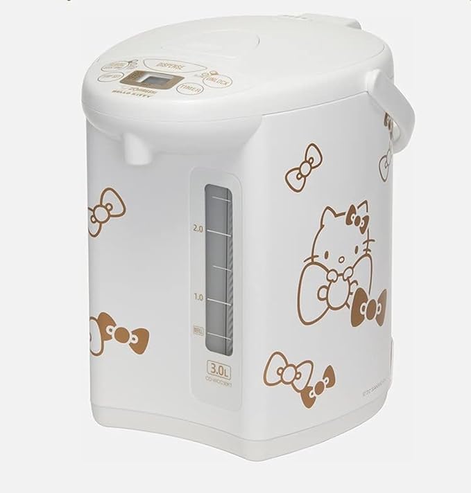 Zojirushi NS-ZCC10 Neuro Fuzzy Cooker 5.5-Cup uncooked rice / 1L White &amp CD-WCC30KTWA Micom Water Boiler &amp Warmer Hello Kitty CollectionWhite3.0-Liter
