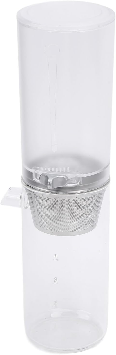 ZJchao Ice Drip Coffee Maker Adjustable Speed Portable Easy Cleanup 400ml High Borosilicate Glass Iced Coffee Brewer Maker for Home Office Travel