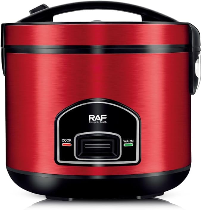 Smart Electric Rice Cooker 5L Capacity Multifunctional Automatic Red and Black Health-Preserving Household Kitchen Appliance