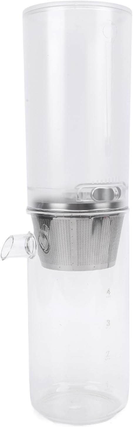 Ice Drip Coffee Maker Adjustable Speed Portable Brewer 400ml High Borosilicate Glass Maker with Easy Cleanup Design Ideal for Home Office &amp Travel