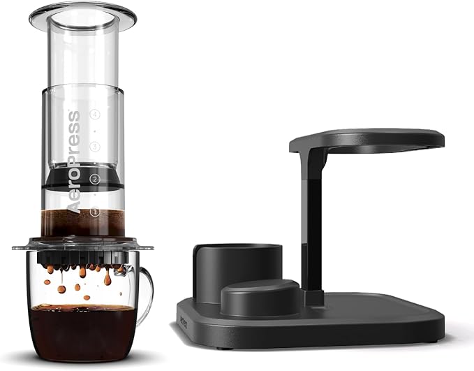 AeroPress 3 in 1 Coffee Maker Bundle - French Press Pourover &amp Espresso-Style Coffee Portable &amp Ideal for Camping