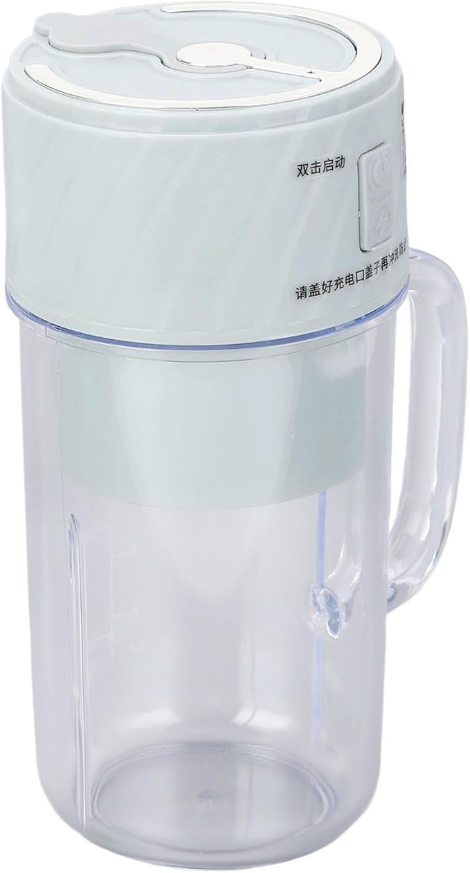 Ymiko Compact Rechargeable Blender with 10 Vane/Wing System for Smoothies Sauces and Protein Shakes Portable USB Juicing Cup for On the Go Use (Green)