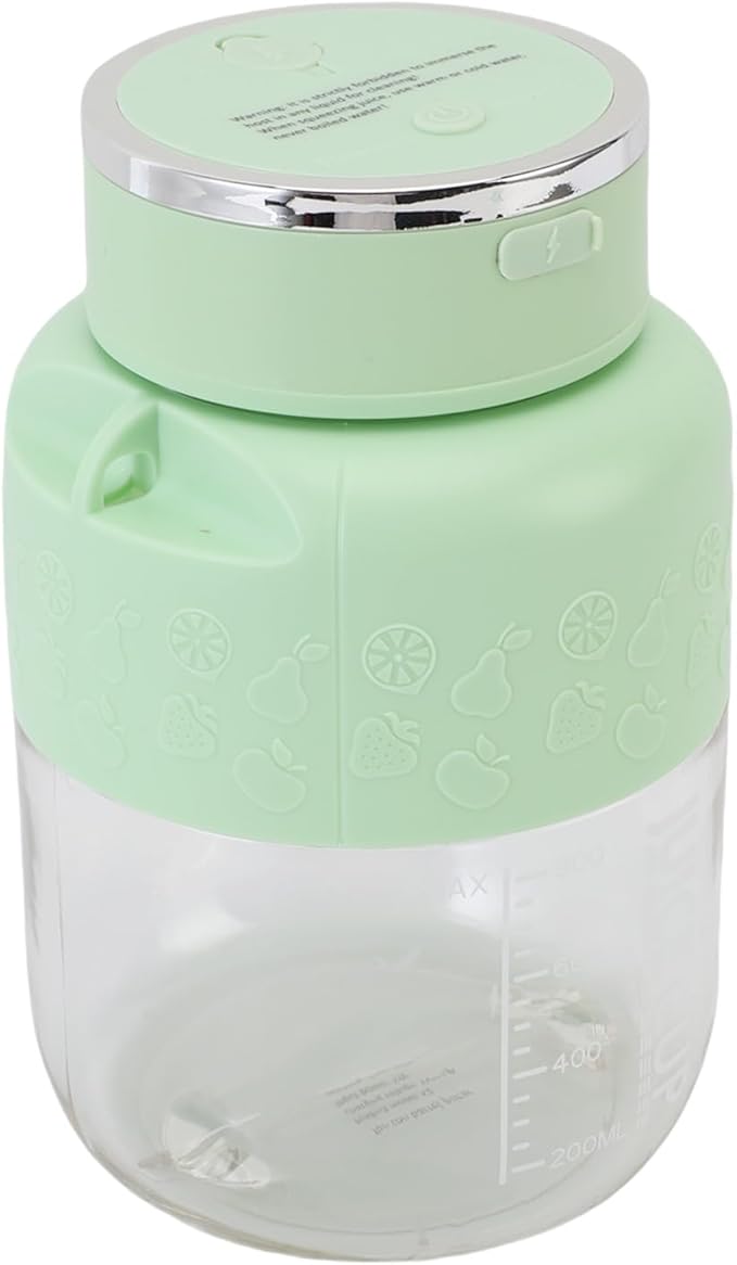 Electrical Sample Cup Multifunctional Portable Blender Rechargeable Travel in the Office Gym (Green)