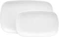 Fortessa Cooper Melamine/Outdoor 2 Piece Platter Set 2 piece Platter Set White