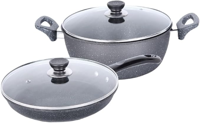Kitchen Cooking Sets 2 Pcs Cookware Set Soup Pot Set Frying Pan Aluminum Alloy Cooking Pot Pan Set Frying Pan Cookware Sets