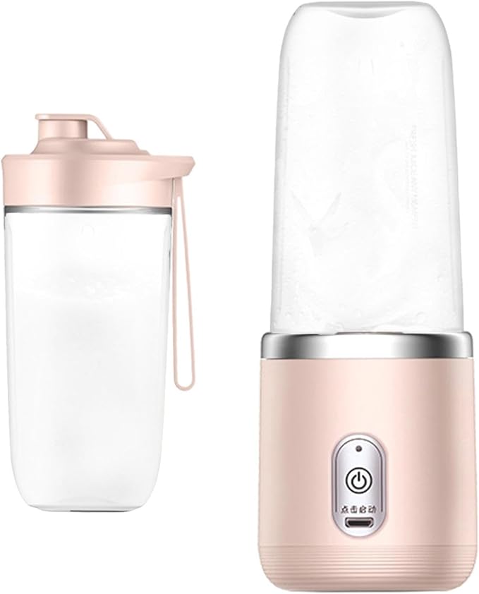 Generic Compact Blender USB Mixer with Water Bottle 16oz Fruit Juicer Cup for Drinks Pink