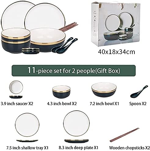 Dinner Set for Luxury Restaurant and Home Color Dinnerware Sets European Classical Ceramic Plate and Bowl Sets Modern Creative Dishware SetsOne Color-22Pcs