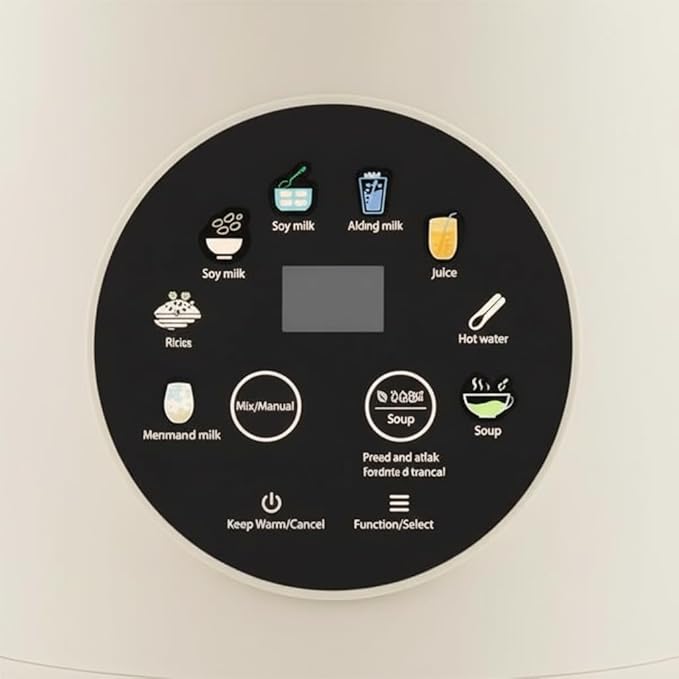 Soy Milk Maker Nut Milk Maker Blender 1.2L Homemade Soy Almond Oat Coconut Plant Based and Non Dairy Beverages Automatic Soybean Machine With Delay Start/Keep Warm/Boil Water Cream