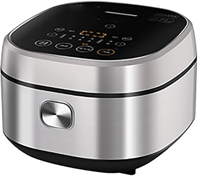 Rice Cooker&ampSteamer 4L Large Capacity 7 Layer Copper Crystal This Kettle Non-Stick Liner for Family Dormitory for 1~8 People Rice Cooker